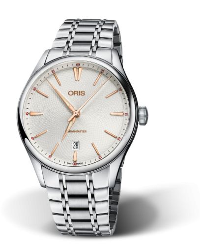Oris Artelier Chronometer Date 40 Paslanmaz Çelik / Gümüş / Bilezik, referans 01 737 7721 4031-07 8 21 88