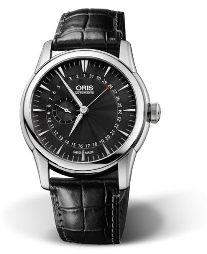 Oris Artelier Small Second Pointer Day 42 Paslanmaz Çelik / Siyah, referans 01 744 7665 4054-07 5 22 71FC