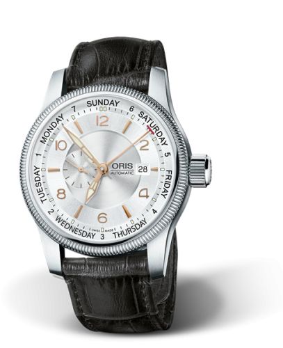 Oris Big Crown Small Second Pointer Day Paslanmaz Çelik / Gümüş 44mm, referans 01 745 7629 4061-07 5 22 76FC