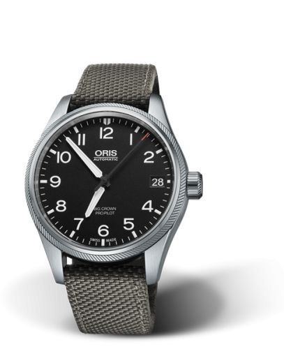 Oris Big Crown ProPilot Date Siyah / Gri Textile 41mm, referans 01 751 7697 4164-07 5 20 17FC