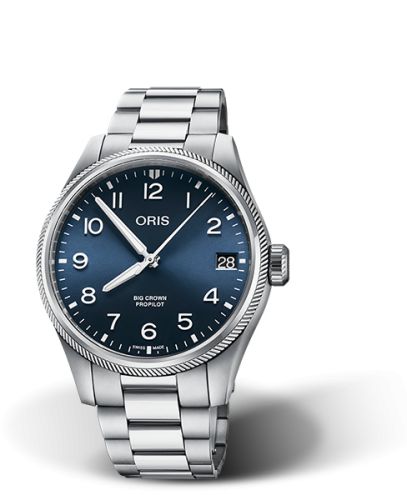 Oris Big Crown ProPilot Big Date Paslanmaz Çelik / Mavi / Bilezik 41mm, referans 01 751 7761 4065-07 8 20 08P