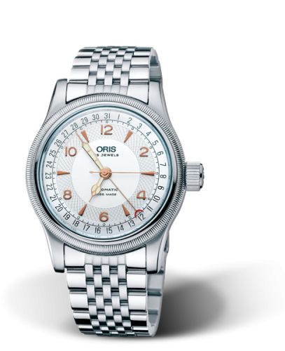 Oris Big Crown Original Pointer Date 40 Paslanmaz Çelik / Gümüş/ Bilezik, referans 01 754 7543 4061-07 8 20 61