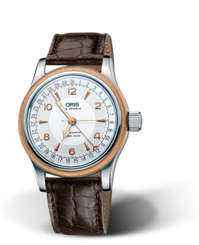 Oris Big Crown Pointer Date 40 Paslanmaz Çelik - Pembe Altın / Gümüş, referans 01 754 7543 4361-07 5 20 52