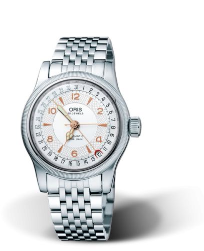 Oris Big Crown Pointer Date 36 Paslanmaz Çelik / Gümüş / Bilezik, referans 01 754 7551 4061-07 8 18 61