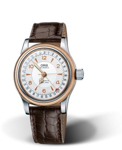 Oris Big Crown Pointer Date 36 Paslanmaz Çelik - Pembe Altın / Gümüş, referans 01 754 7551 4361-07 5 18 52
