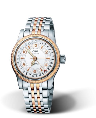Oris Big Crown Pointer Date 36 Paslanmaz Çelik - Pembe Altın / Gümüş / Bilezik, referans 01 754 7551 4361-07 8 18 63