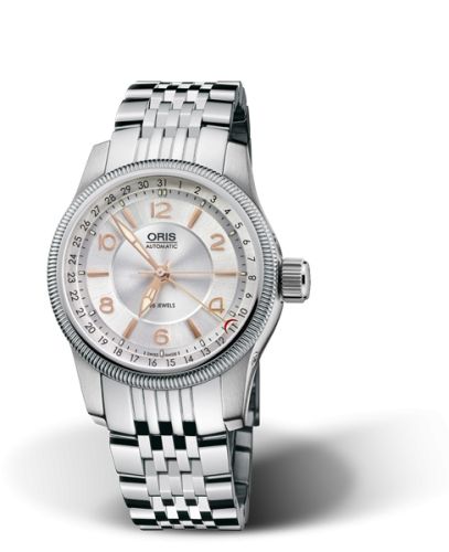 Oris Big Crown Pointer Date 40 Paslanmaz Çelik / Gümüş / Bilezik, referans 01 754 7628 4061-07 8 20 76