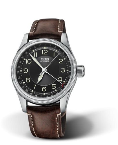 Oris Big Crown Pointer Date 40 Paslanmaz Çelik / Siyah, referans 01 754 7679 4034-07 5 20 78FC
