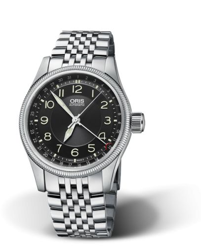 Oris Big Crown Pointer Date 40 Paslanmaz Çelik / Siyah / Bilezik, referans 01 754 7679 4034-07 8 20 30
