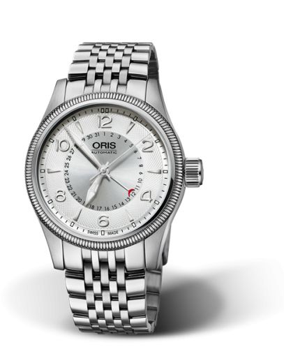 Oris Big Crown Pointer Date 40 Paslanmaz Çelik / Gümüş / Bilezik, referans 01 754 7679 4061-07 8 20 30