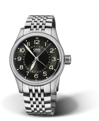 Oris Big Crown Pointer Date 40 Paslanmaz Çelik / Siyah / Bilezik, referans 01 754 7679 4064-07 8 20 30