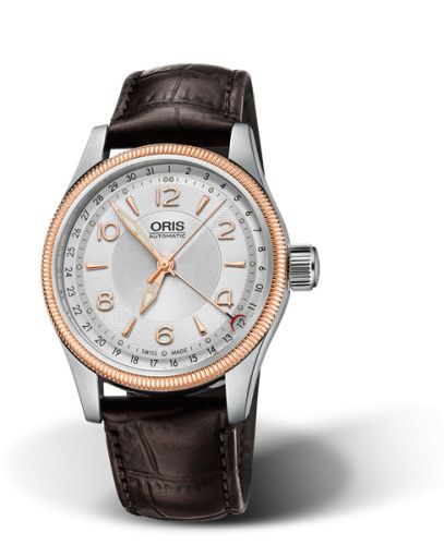 Oris Big Crown Pointer Date 40 Paslanmaz Çelik - Pembe Altın / Gümüş, referans 01 754 7679 4331-07 5 20 77FC