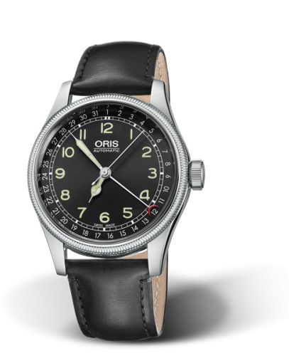 Oris Big Crown Original Pointer Date 40 Paslanmaz Çelik / Siyah, referans 01 754 7696 4064-07 5 20 51