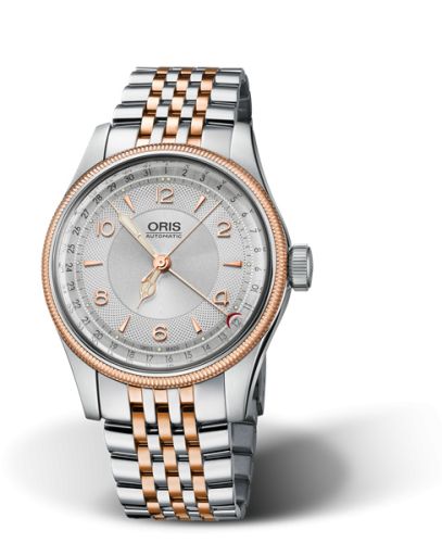 Oris Big Crown Pointer Date 40 Paslanmaz Çelik - Pembe Altın / Gümüş / Bilezik, referans 01 754 7696 4361-07 8 20 32