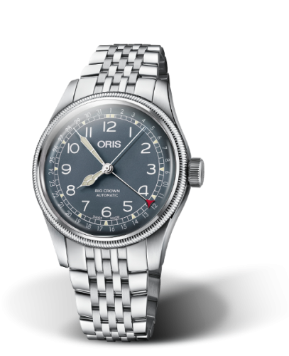 Oris Big Crown Pointer Date 40 Paslanmaz Çelik / Mavi / Bilezik, referans 01 754 7741 4065-07 8 20 22