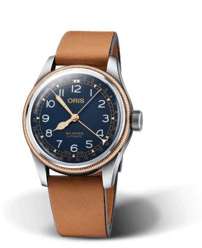 Oris Big Crown Pointer Date 40 Paslanmaz Çelik - Bronze / NZZ Edition, referans 01 754 7741 4315-Set