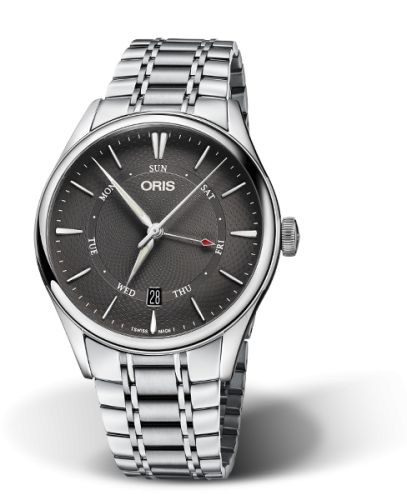 Oris Artelier Pointer Day Date 40 Paslanmaz Çelik / Gri / Bilezik, referans 01 755 7742 4053-07 8 21 88