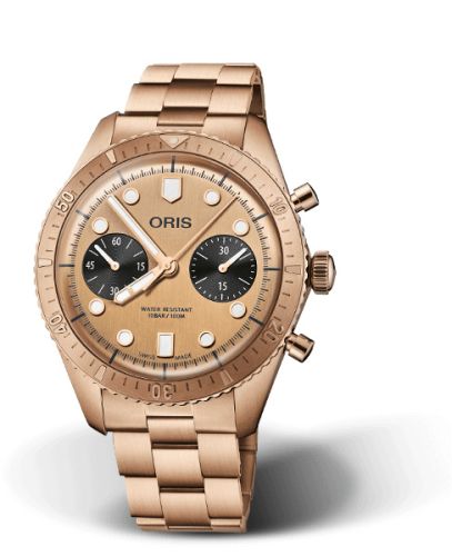 Oris Divers Sixty-Five 43 Chronograph Hölstein Edition 2020, referans 01 771 7744 3182-Set