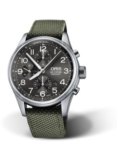Oris Big Crown ProPilot Chronograph Paslanmaz Çelik / Gri 44mm, referans 01 774 7699 4063-07 5 22 14FC