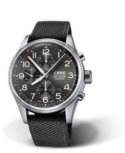 Oris Big Crown ProPilot Chronograph Paslanmaz Çelik / Gri 44mm, referans 01 774 7699 4063-07 5 22 15FC