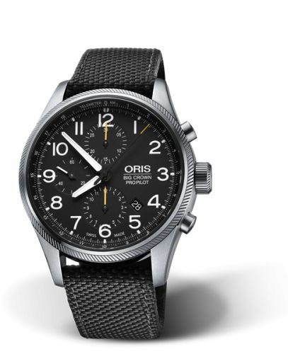 Oris Big Crown ProPilot Chronograph Paslanmaz Çelik / Siyah 44mm, referans 01 774 7699 4134-07 5 22 15FC