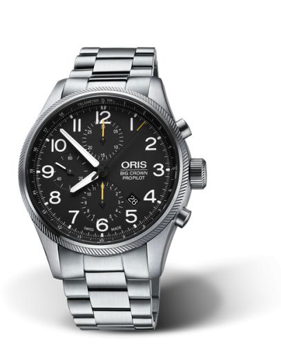 Oris Big Crown ProPilot Chronograph Paslanmaz Çelik / Siyah / Bilezik 44mm, referans 01 774 7699 4134-07 8 22 19