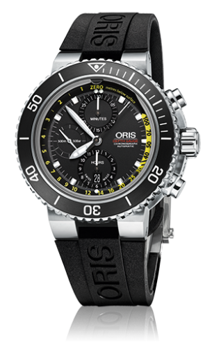 Oris Aquis Depth Gauge Chronograph 48mm, referans 01 774 7708 4154-Set RS