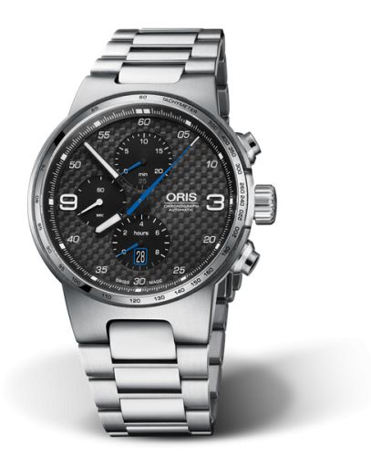Oris Williams Chronograph Stainless Steel / Carbon / Bracelet, reference 01 774 7717 4164-07 8 24 50