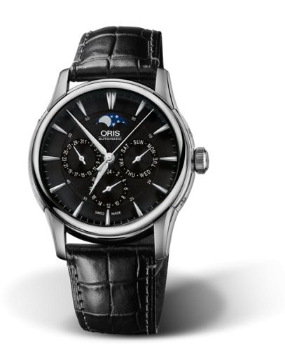 Oris Artelier Complication 40.5 Paslanmaz Çelik / Siyah, referans 01 781 7703 4054-07 5 21 71FC