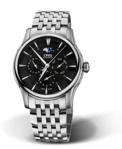 Oris Artelier Complication 40.5 Paslanmaz Çelik / Siyah / Bilezik, referans 01 781 7703 4054-07 8 21 77