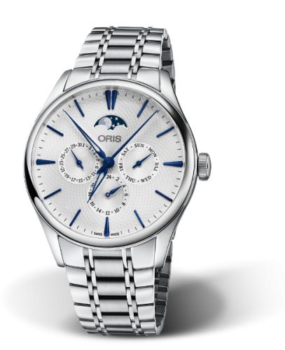 Oris Artelier Complication 40 Paslanmaz Çelik / Gümüş / Bilezik, referans 01 781 7729 4051-07 8 21 88