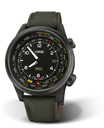 Oris ProPilot Altimeter Carbon / Feet 47mm, referans 01 793 7775 8734-Set