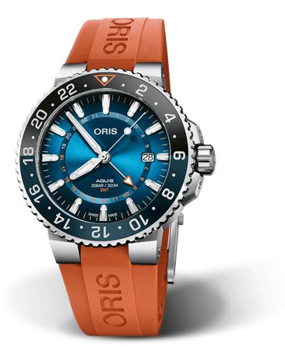 Oris Aquis GMT 43.5 Carysfort Reef Limited Edition / Kauçuk, referans 01 798 7754 4185-Set RS