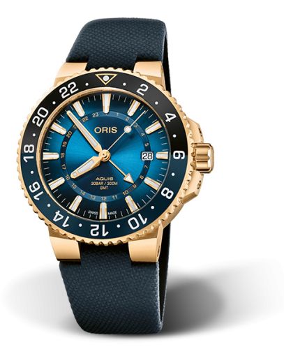 Oris Aquis GMT Carysfort Reef Altın Limited Edition, referans 01 798 7754 6185-Set