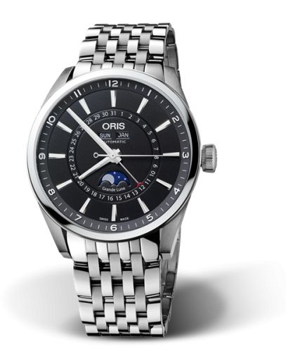 Oris Artix Complication Paslanmaz Çelik / Siyah / Bilezik 42mm, referans 01 915 7643 4054-07 8 21 80