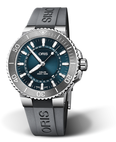 Oris Aquis Date 43.5 Source of Life Limited Edition / Kauçuk, referans 01 733 7730 4125-Set RS