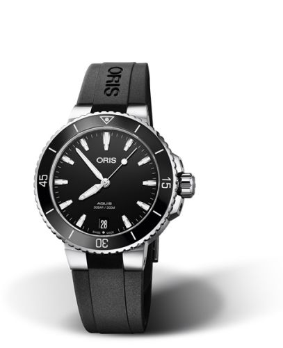 Oris Aquis Date 36.5mm Paslanmaz Çelik / Siyah / Kauçuk, referans 01 733 7731 4154-07 4 18 64FC