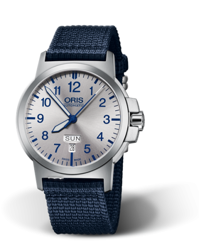 BC3 Advanced Day Date Paslanmaz Çelik / Gümüş / Fabric 42 mm