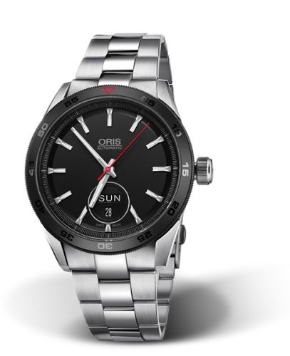 Oris Artix GT Day Date Paslanmaz Çelik - Seramik / Siyah / Bilezik 42mm, referans 01 735 7662 4424-07 8 21 87