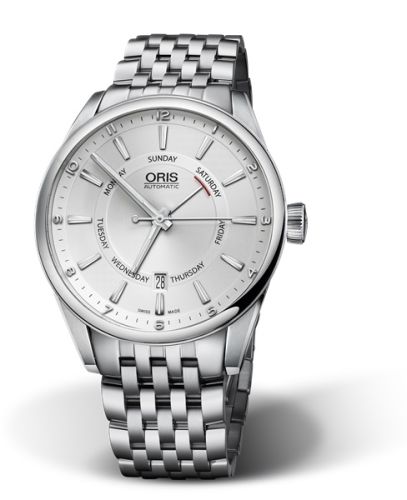 Artix Pointer Day Date Paslanmaz Çelik / Gümüş / Bilezik 42 mm