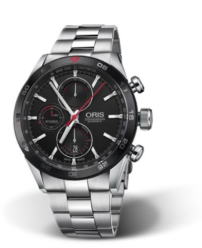 Oris Artix GT Chronograph Paslanmaz Çelik - Seramik / Siyah / Bilezik 44mm, referans 01 774 7661 4424-07 8 22 87