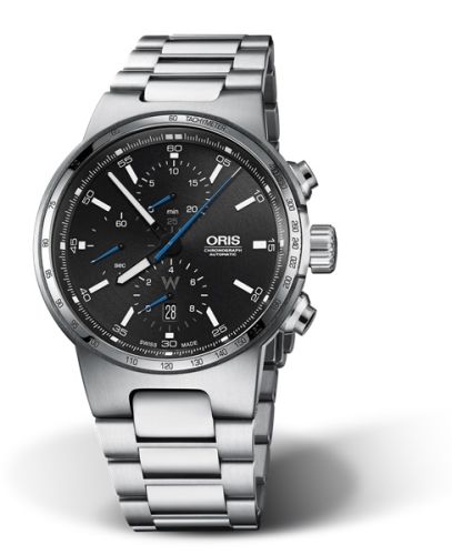 Oris Williams Chronograph Stainless Steel / Black / Bracelet, reference 01 774 7717 4154-07 8 24 50