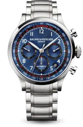 Baume &amp; Mercier Capeland Chronograph 44 Mavi / Bilezik, referans 10066