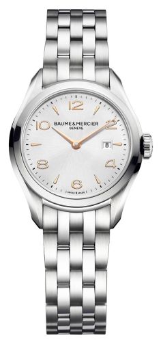 Baume &amp; Mercier Clifton Quartz Stainless Steel / Silver / Bracelet, reference 10175