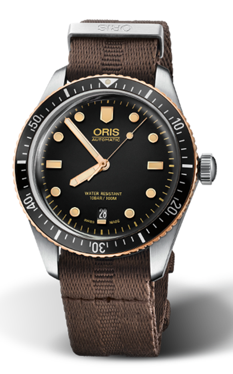 Oris Divers Sixty-Five 40 Paslanmaz Çelik / Bronze / Yeşil / Timeless Luxury, referans 01-733-7707-4354 / Timeless