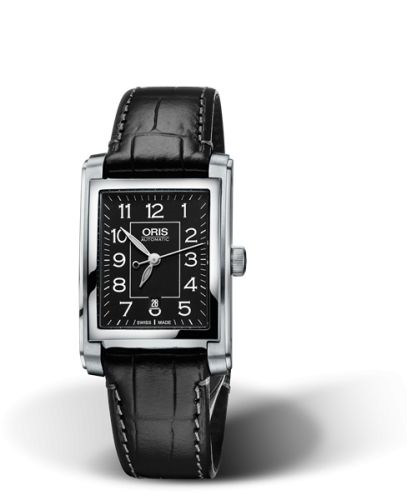 Rectangular Date 24.5 Paslanmaz Çelik / Siyah - Arabic