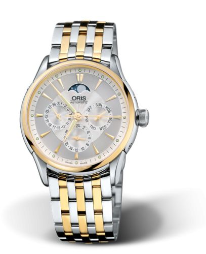 Oris Artelier Complication 40 Stainless Steel - Yelllow Gold / Silver / Bracelet, reference 01 581 7592 4351-07 8 21 74