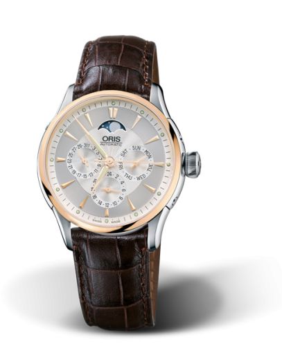 Oris Artelier Complication 35 Stainless Steel - Rose Gold / Silver, reference 01 581 7606 6351-07 5 18 70FC