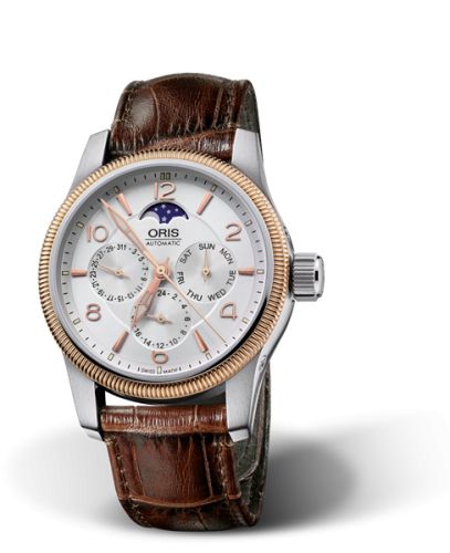 Oris Big Crown Complication Paslanmaz Çelik - Pembe Altın / Gümüş, referans 01 581 7627 4361-07 5 20 77FC