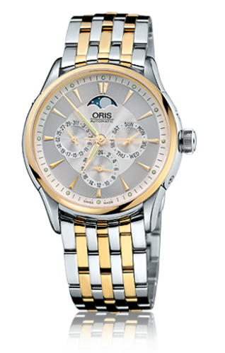 Oris Artelier Complication 40 Stainless Steel - Yellow Gold / Silver / Bracelet, reference 01 582 7592 4351-07 8 21 74